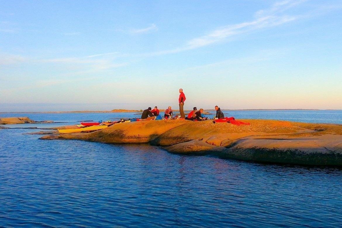 Guided Private Group Tour in Sea Kayaks, Turku Archipelago