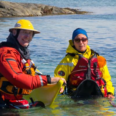 Training sea kayaking